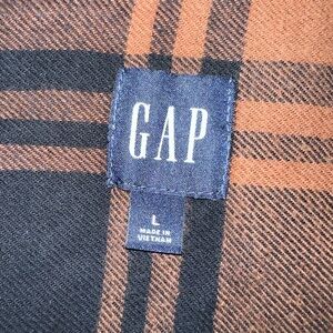 GAP plaid Shirt in Black and brown